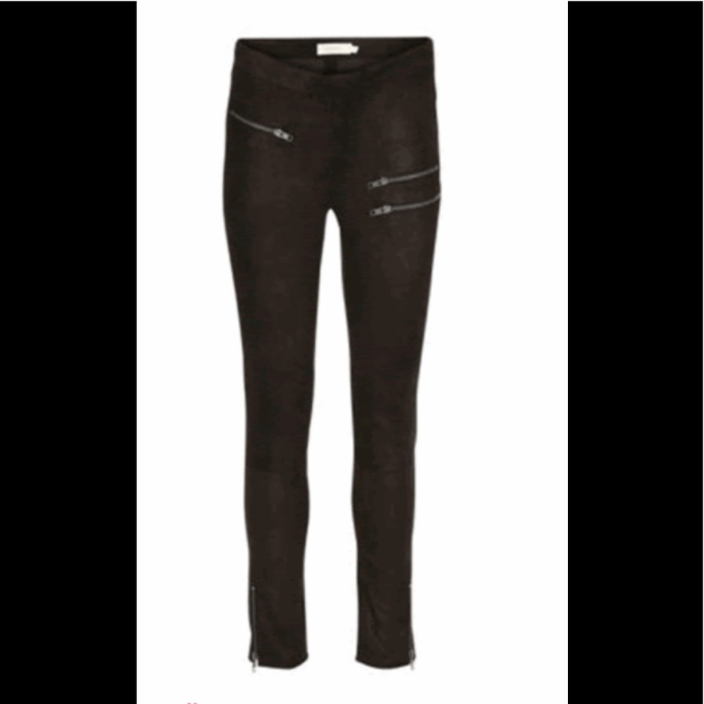 rabens Saloner zarina gold suede pants